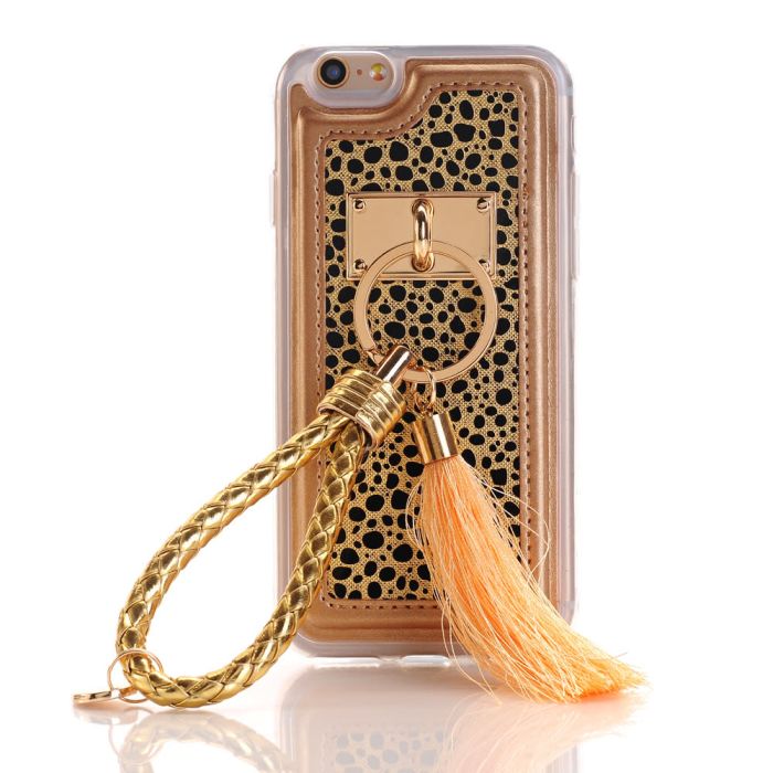 Skal med bygel legopad iPhone 6/6s - Guld/svart IPHN6-FDRG-S