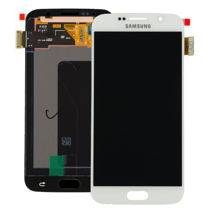 Skärm Samsung Galaxy S6 Edge Vit Original 