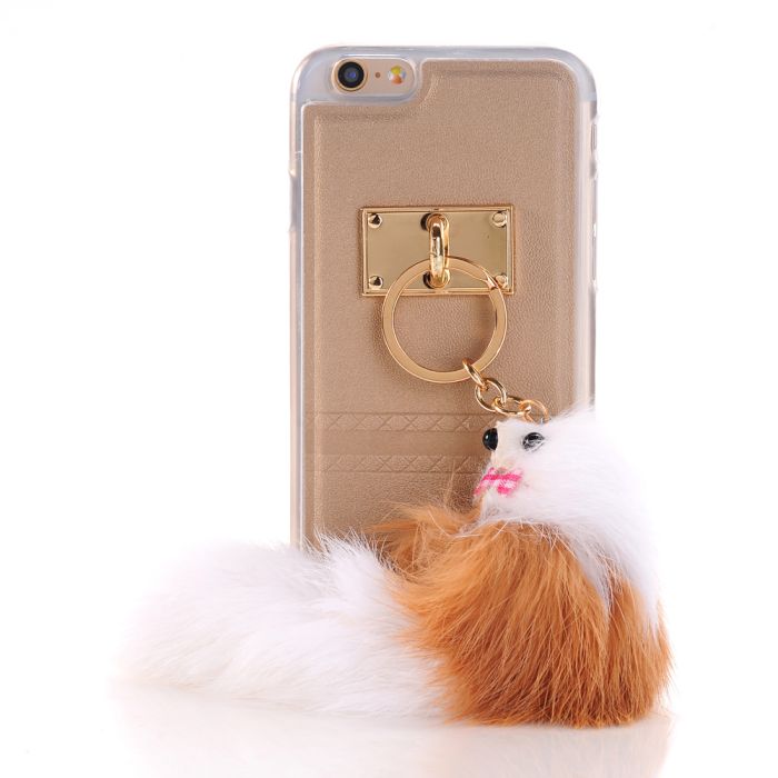 Skal med bygel djur iPhone 6/6s - Guld