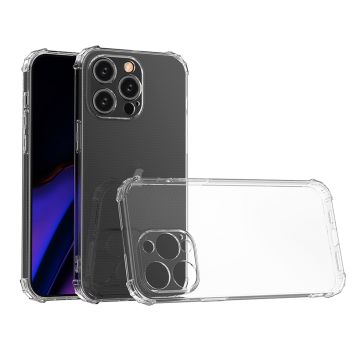 Skal iPhone 15 Pro Fyrhörn Stötsäkert Transparent