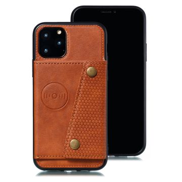 Skal - iPhone 12 mini - Kortplats Magnetisk Brun
