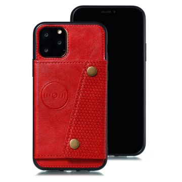 Skal - iPhone 12 PRO MAX - Kortplats Magnetisk Röd