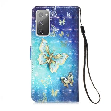 Fodral - Samsung Galaxy S20 FE 5G - Guld Fjäril