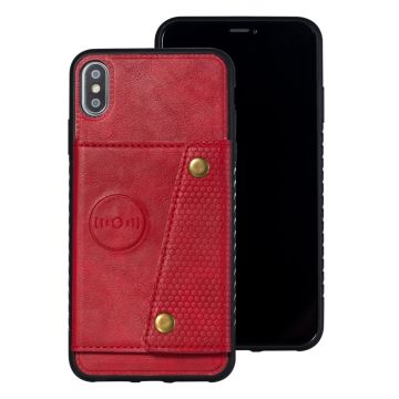 Skal - iPhone XS MAX - Kortplats Magnetisk Röd
