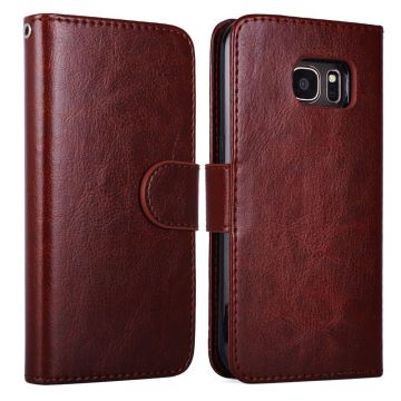 Plånboksfodral med magnet skal Samsung S7 Brun FDS7MGBR