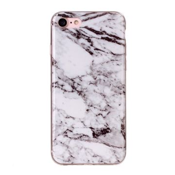 Skal - iPhone 6/6S/7/8/SE2 - TPU Marmor Vit