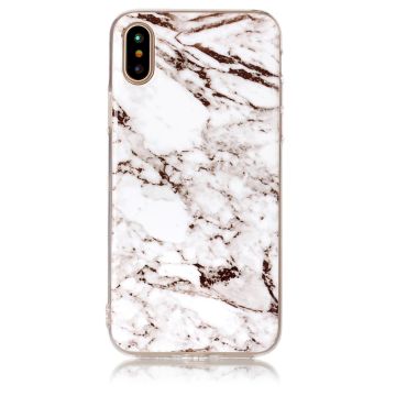 Skal - iPhone X/XS - TPU Marmor Vit
