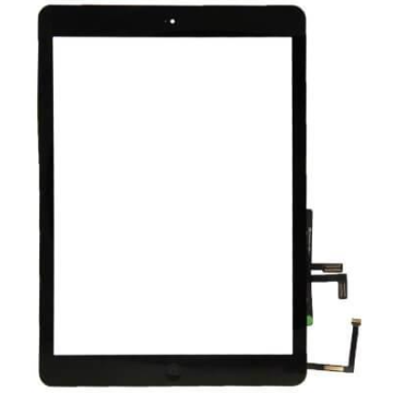 iPad 5 & Air1 glas touch komplett små delar Svart