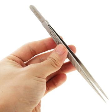 JAKEMY JMT911 Adjustable Straight Tweezers(Silver)