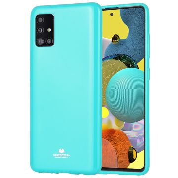 Skal  Samsung Galaxy A51 Silikonskal Mint Grön