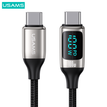 USAMS USB-C Kabel PD 100W Snabb laddning 2m