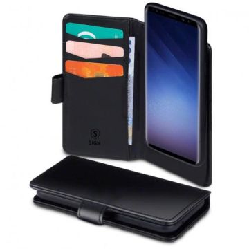 Plånboksfodral 2in1 magnet skal Samsung S10 Svart