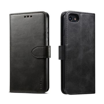 GUSSIM Magnetisk Läderfodral med korthållare för iPhone SE / 7 / 8 (svart)