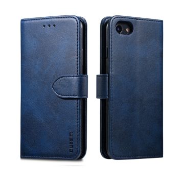 GUSSIM Magnetisk Läderfodral med korthållare för iPhone SE / 7 / 8 (blå)