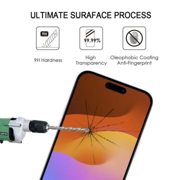 För iPhone 15 Plus hellim härdat glasfilm