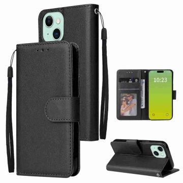 Fodral iPhone 15 med tre kortsfack (svart)
