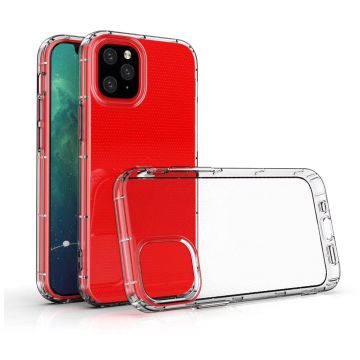 Stötsäkert TPU-fodral med full täckning för iPhone 12 / 12 Pro (Transparent)