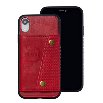 Skal - iPhone XR - Kortplats Magnetisk Röd