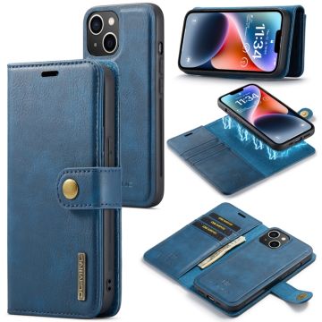 Fodral iPhone 14 - DG MING Plånbok 2i1 Blå