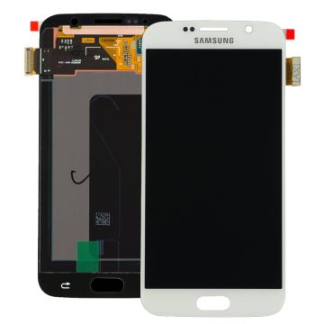 Skärm Samsung Galaxy S6 Edge Vit Original 