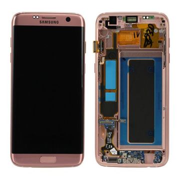 Skärm Samsung Galaxy S7 Edge original Rosa