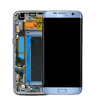 Skärm Samsung Galaxy S7 Edge original Blå