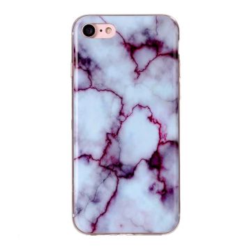 Skal - iPhone 6/6S/7/8/SE2 - TPU Marmor Lila