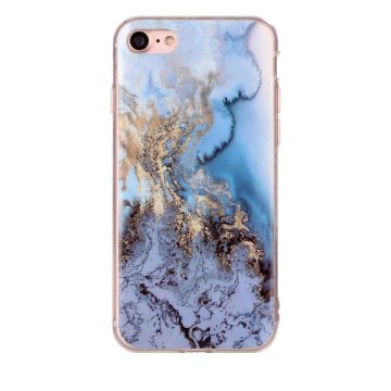 Skal - iPhone 6/6S/7/8/SE2 - TPU Marmor Blå