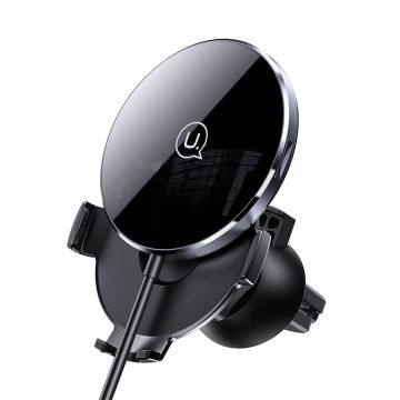 USAMS US-CD164 15W Ultratunn magnetisk trådlös snabbladdare med kabel