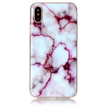 Skal - iPhone X/XS - TPU Marmor Lila