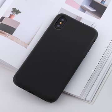 Skal iPhone X / XS Stötsäker flytande silikonkänsl