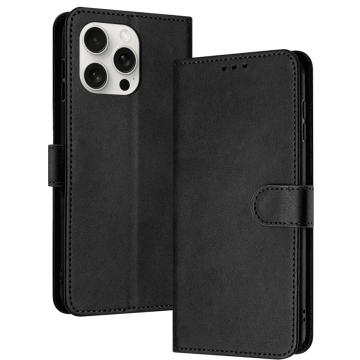 Plånboksfodral till iPhone 16 Pro Max Svart