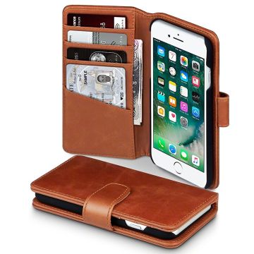 Plånboksfodral till iphone 7/8/SE 2020 Brun