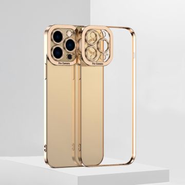 Skal iPhone 13 Pro Max Guld Galvaniserad trasparen