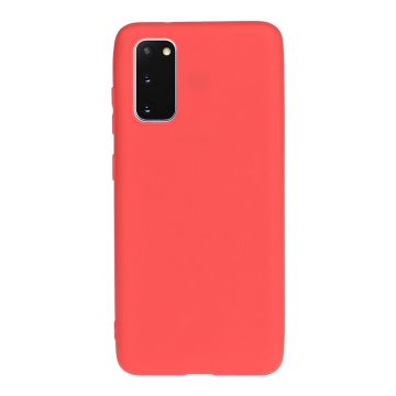 Skal - Samsung Galaxy S20 Silikonskal Röd