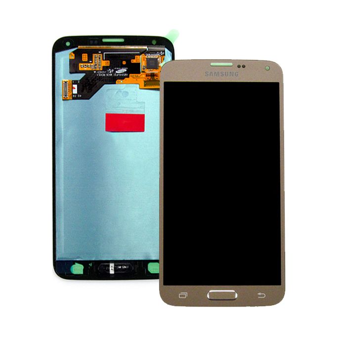 Skärm Samsung Galaxy S5 Neo Guld Original Skärm Samsung Galaxy S5 Neo Guld Original
