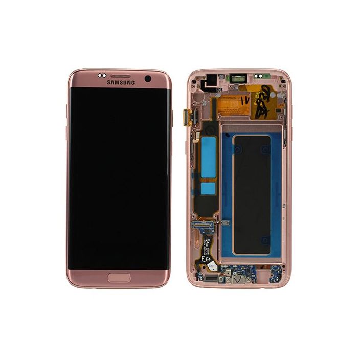 Skärm Samsung Galaxy S7 Edge original Rosa