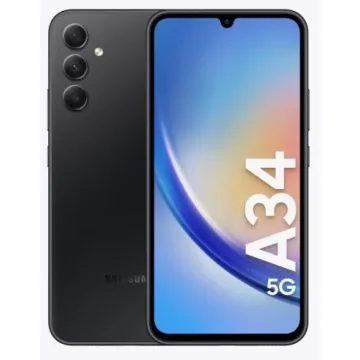 Samsung A34 5G 128GB Dubbla SIM Svart NY