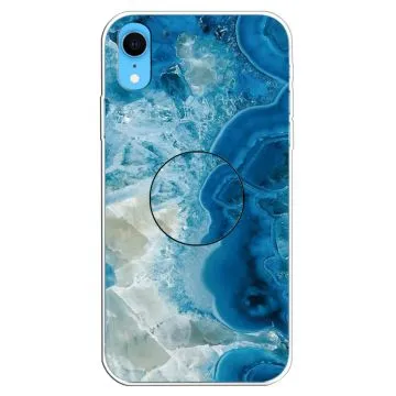 Skal - iPhone XR - TPU Marmorlack Blå
