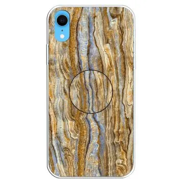 Skal - iPhone XR - TPU Marmorlack Brun