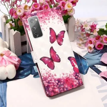 Fodral - Samsung Galaxy S20 FE 5G - Rosa Fjäril
