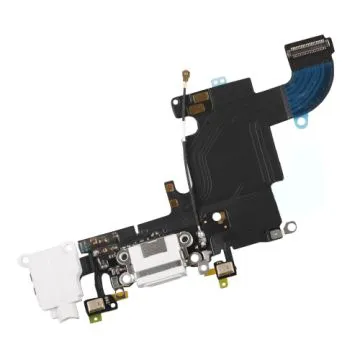 Flexkabel laddkontakt med hörlurut. Iphone 6S Vit