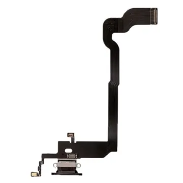 Flexkabel laddkontakt & mik iPhone XS Svart