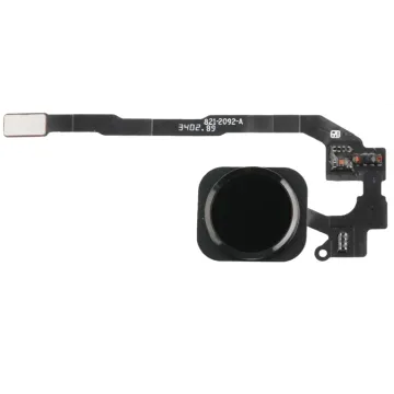 Hemknapp med flexkabel Iphone 6/6+ Svart