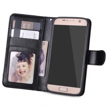 Plånboksfodral till Samsung S7 Edge Svart