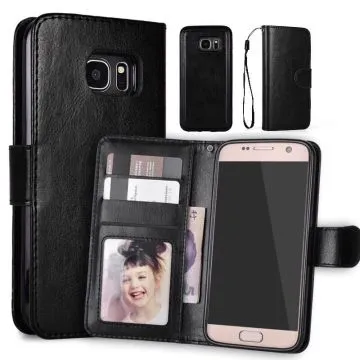 Plånboksfodral till Samsung S7 Svart