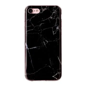 Skal - iPhone 6/6S/7/8/SE2 - TPU Marmor Svart