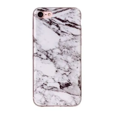 Skal - iPhone 6/6S/7/8/SE2 - TPU Marmor Vit