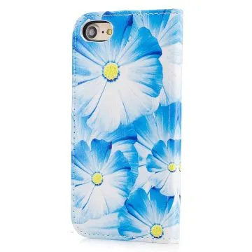 Plånboksfodral — iPhone 6/6S/7/8/SE 2020 — Blå orkidé 