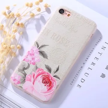 Skal - iPhone 6/6S/7/8/SE2 - TPU Trädgårdsros